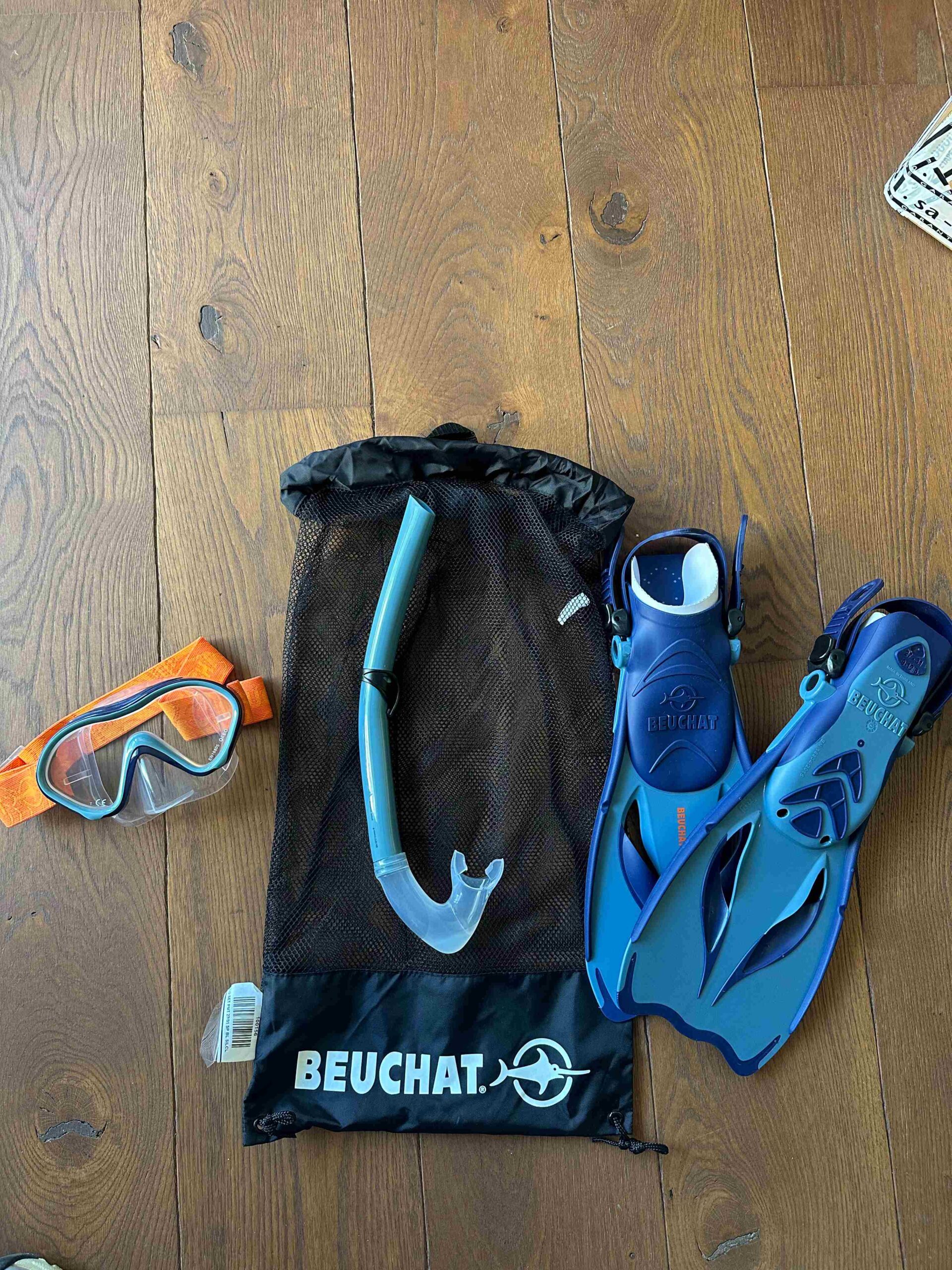 Kit palmes masque tuba Beuchat oceo taille 27-31